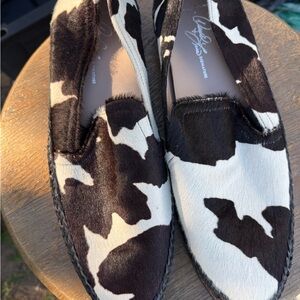 Donald J. Pliner Black and White Men's Loafers